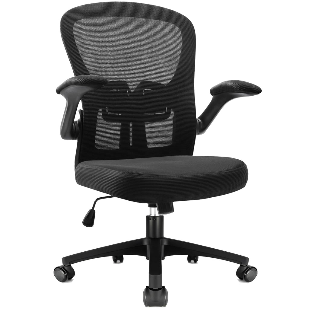 Durrafy Ergonomic Office Chair | Mesh Desk Chair with Flip-up Armrests