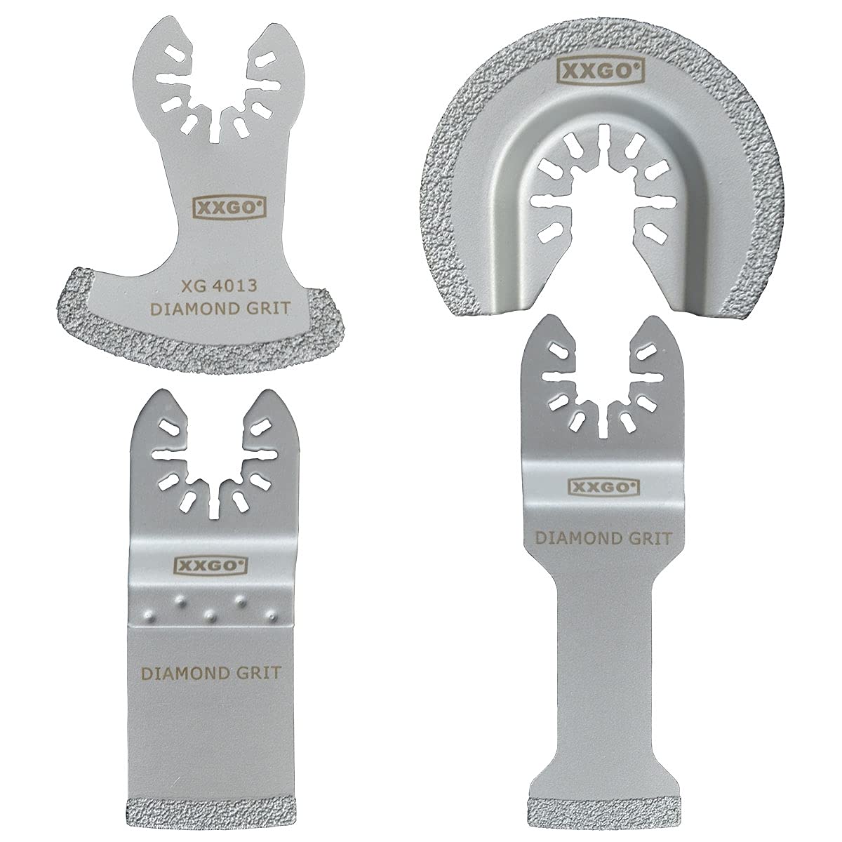 XXGO Diamond Oscillating Multi Tool Blades for Grout Removal - 4 Pcs