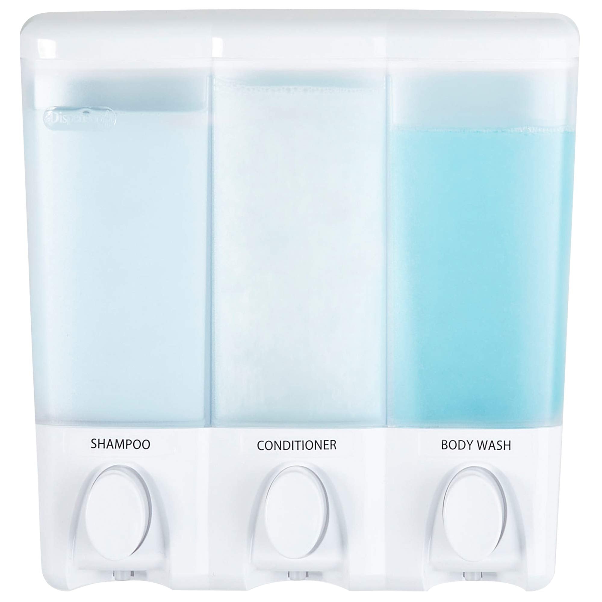 Better Living Clear Choice 3-Chamber Wall Mount Shower Dispenser