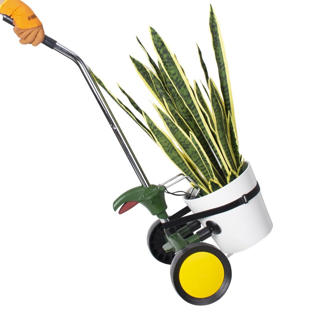 EZwoks Adjustable Plant Dolly with Wheels | Heavy Duty Pot Mover, 165 lbs