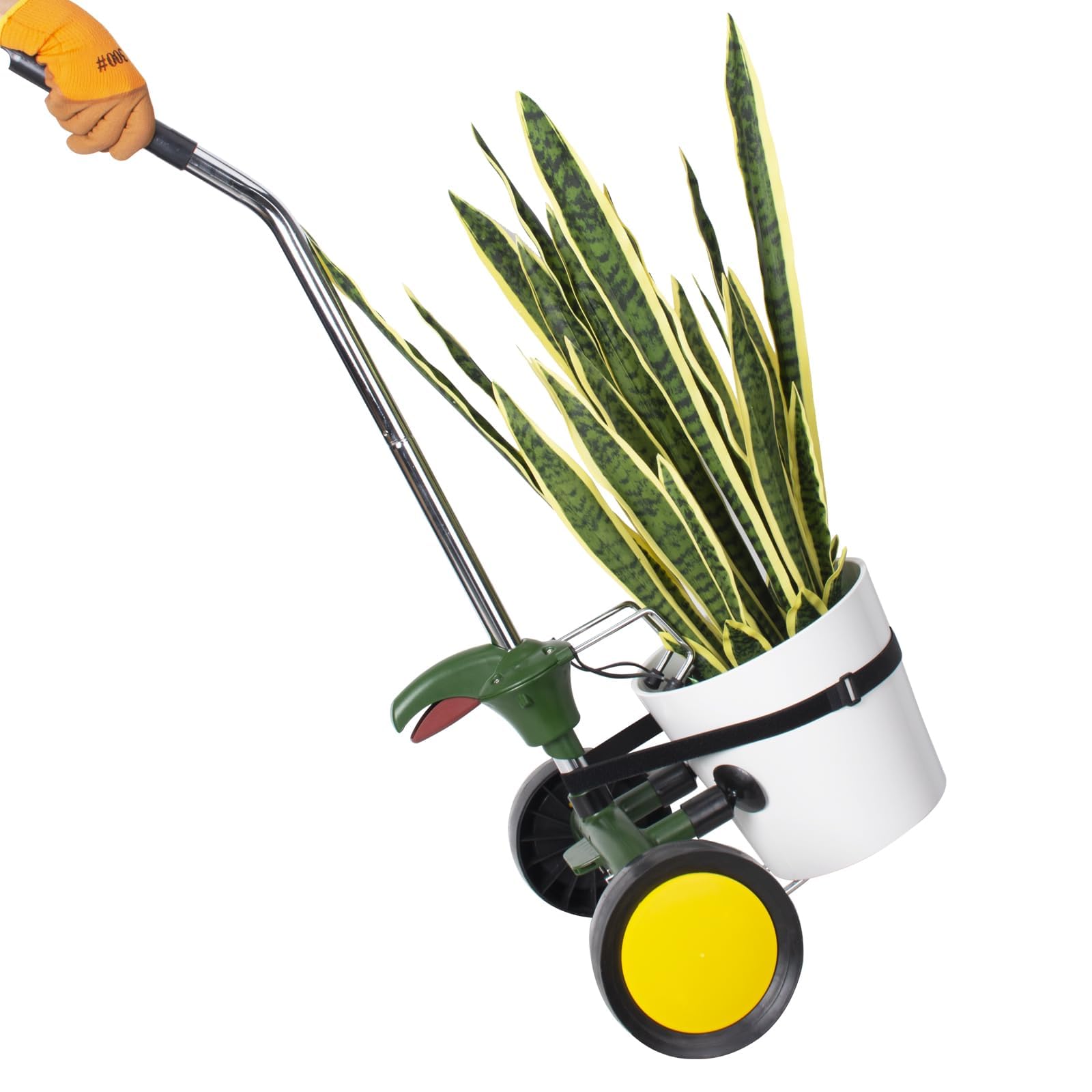 EZwoks Adjustable Plant Dolly with Wheels | Heavy Duty Pot Mover, 165 lbs