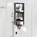 Womamny Hanging Shower Caddy | 2-Tier Over Door Rust-Proof Shelf, Grey