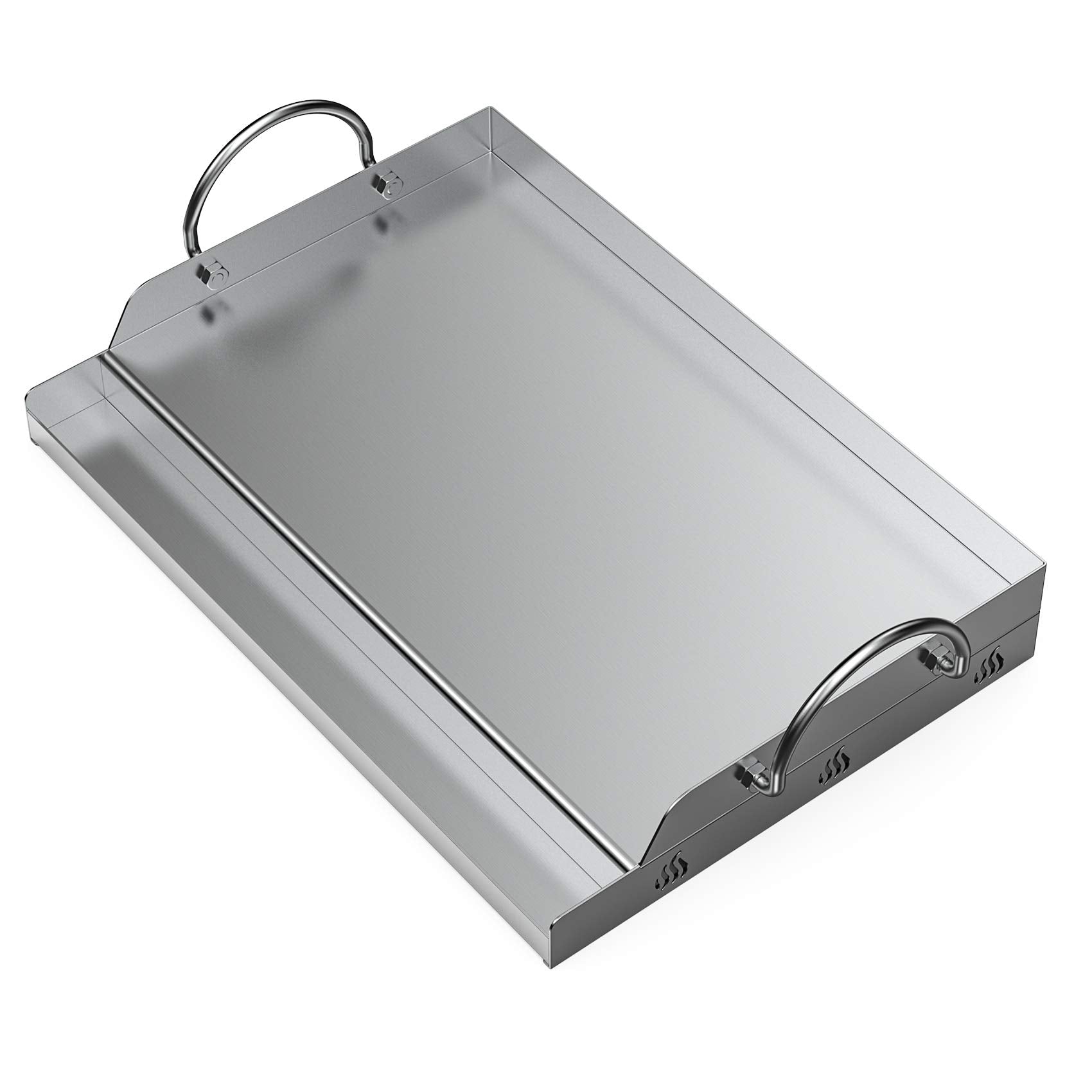 Onlyfire Stainless Steel Rectangle BBQ Griddle Plancha for Gas Grills