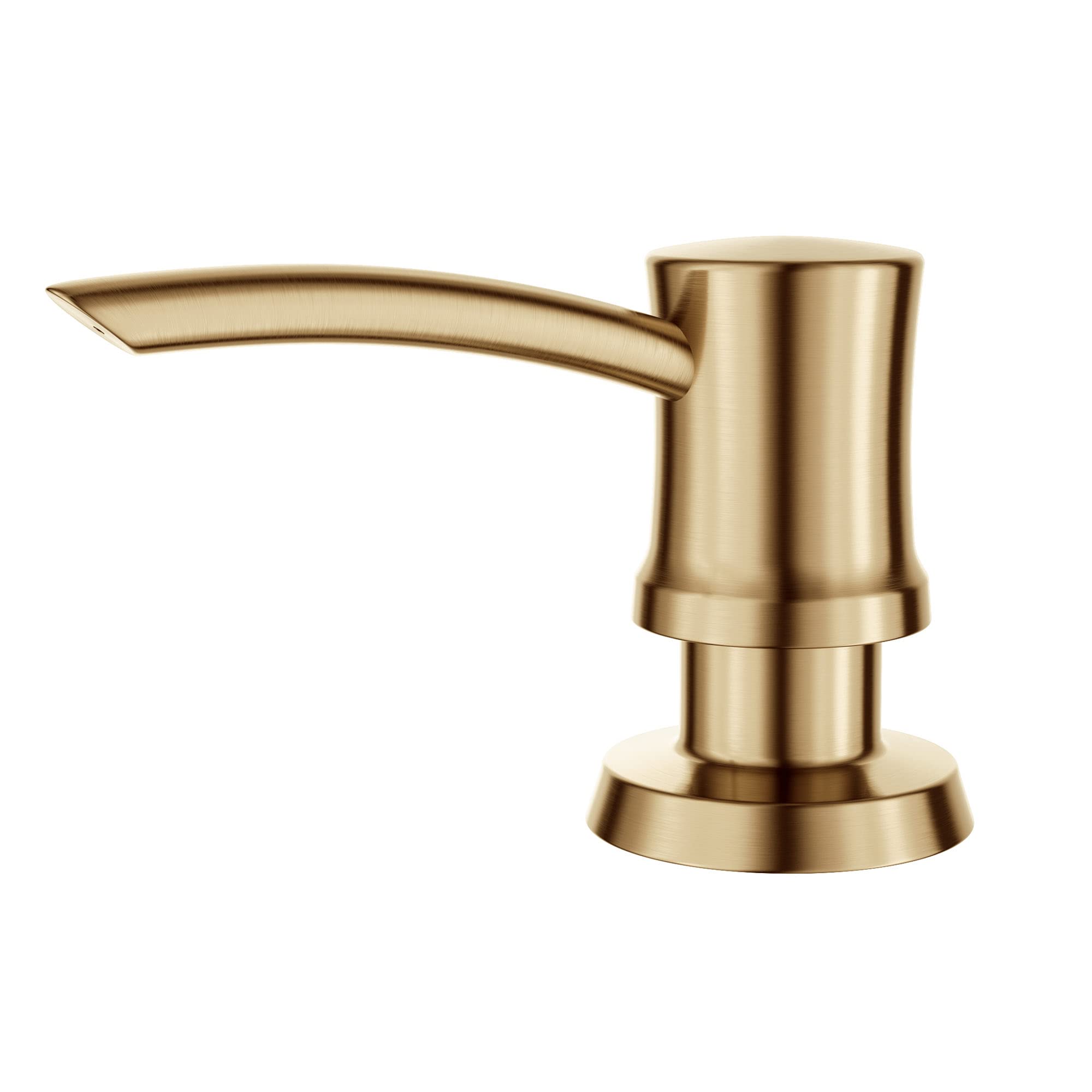 Kraus Kitchen Soap and Lotion Dispenser | Brushed Brass Pump | 17 oz