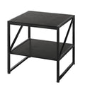 MUTUN 50cm Square End Table, 20 Inch Side Table for Living Room, Bedside Table for Bedroom, Nightstand, Small Table, Black - image 1