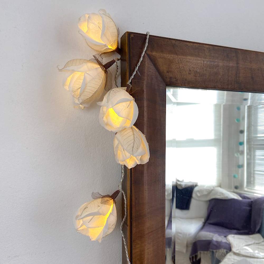Blaze On Chelsea Rose Fairy Lights – 20 LED Mulberry Paper USB Lights