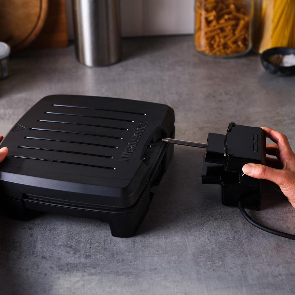 George Foreman Immersa Medium Electric Grill - Dishwasher Safe Black