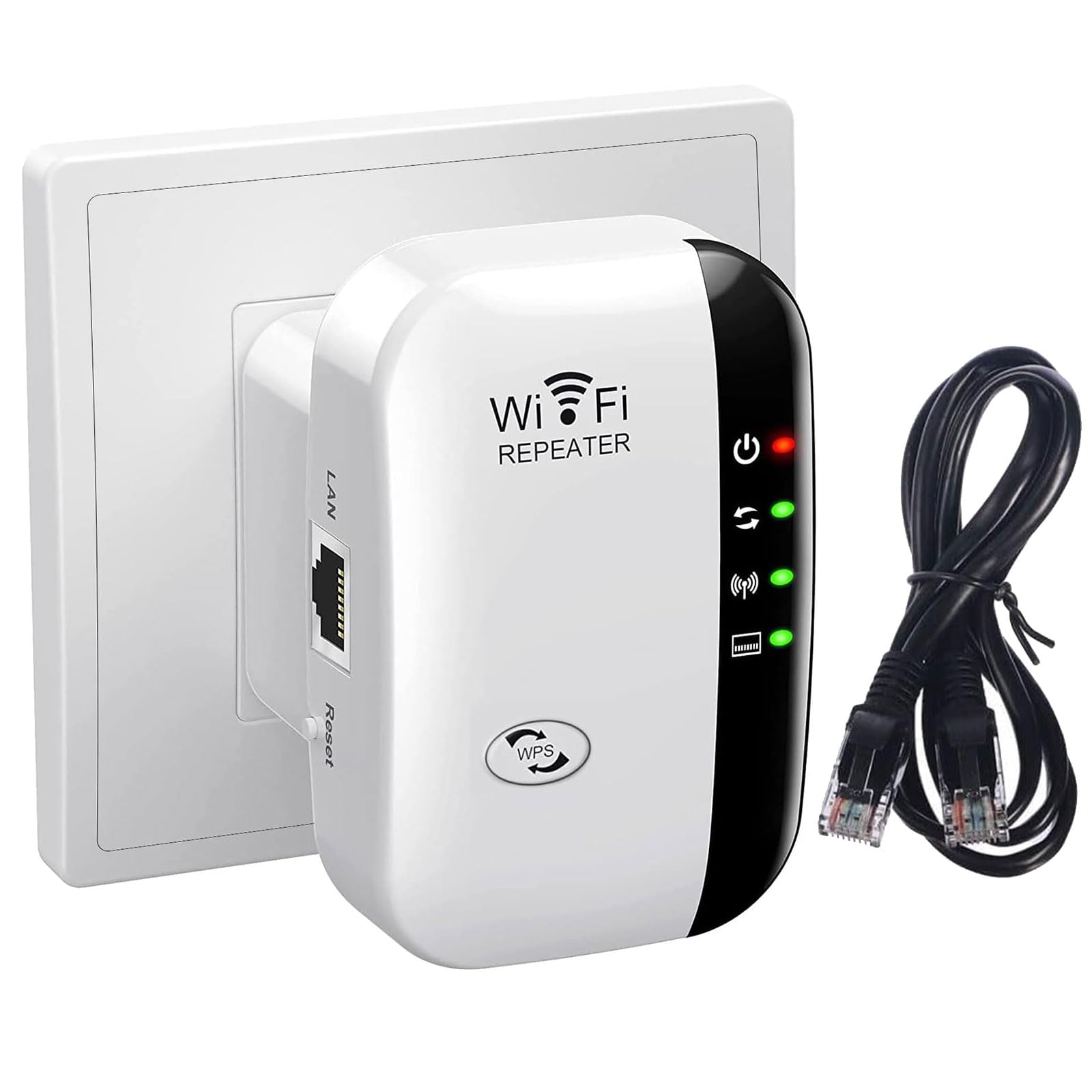 Jolof Store WiFi Extender Booster – 3000 Sq.ft Range with Ethernet Port