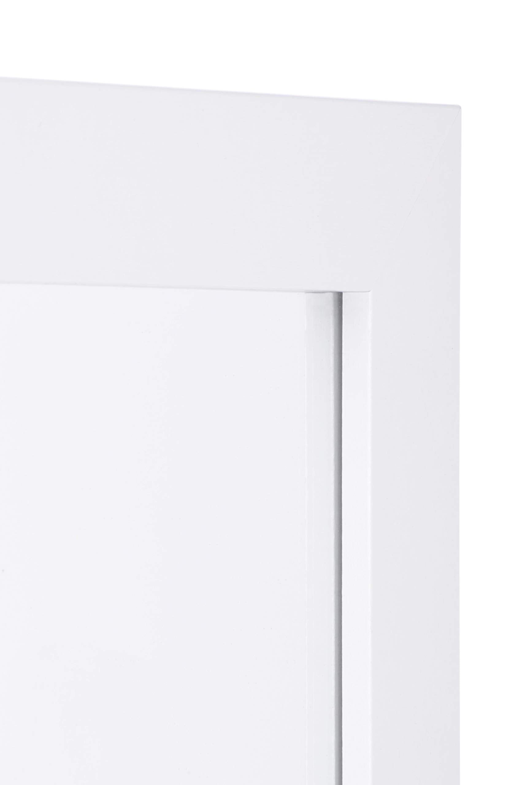 Jolof Store Full Length White Wooden Wall Mirror - 35x110cm