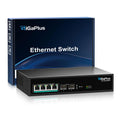 6 Port 2.5Gb PoE Switch | 4x2.5G PoE+ & 2x10G SFP+ Uplink