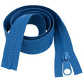 22" 56cm Mid Blue Chunky Zip - Heavy-Duty Open-Ended Separating