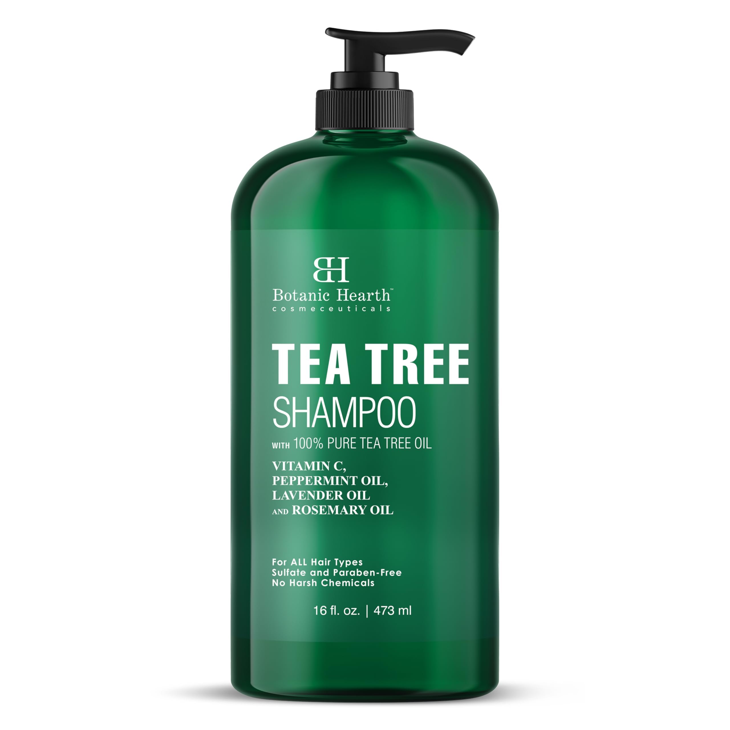 Botanic Hearth Tea Tree Shampoo – Anti-Dandruff & Scalp Care, 16 fl oz