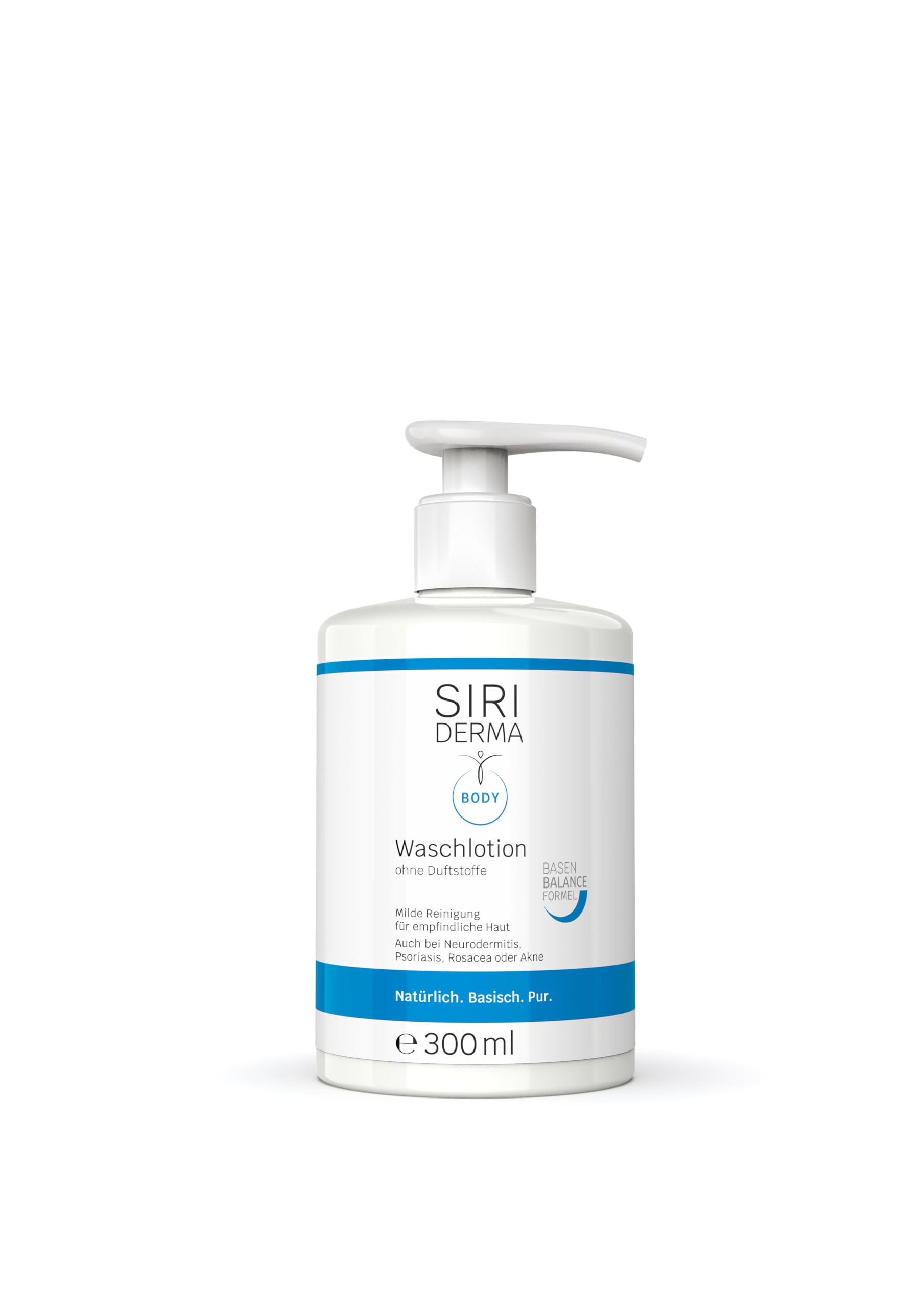 SIRIDERMA Pure Basic Wash Lotion – Vegan Cleanser for Face & Body – 300ml