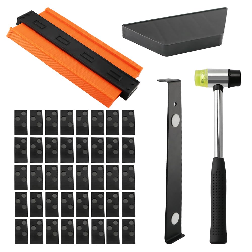 Jolof Store Laminate Flooring Installation Kit with Contour Gauge Tool