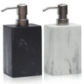 Suanti 2-Pack Marble Resin Soap Dispenser Set with Rust-Free Pump