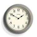 Jones Clocks Venetian Wall Clock | 30cm Grey Round Quartz Timepiece