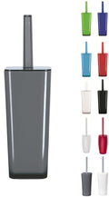 KW Easy Enclosed Plastic Toilet Brush and Holder - Dark Grey - 37cm