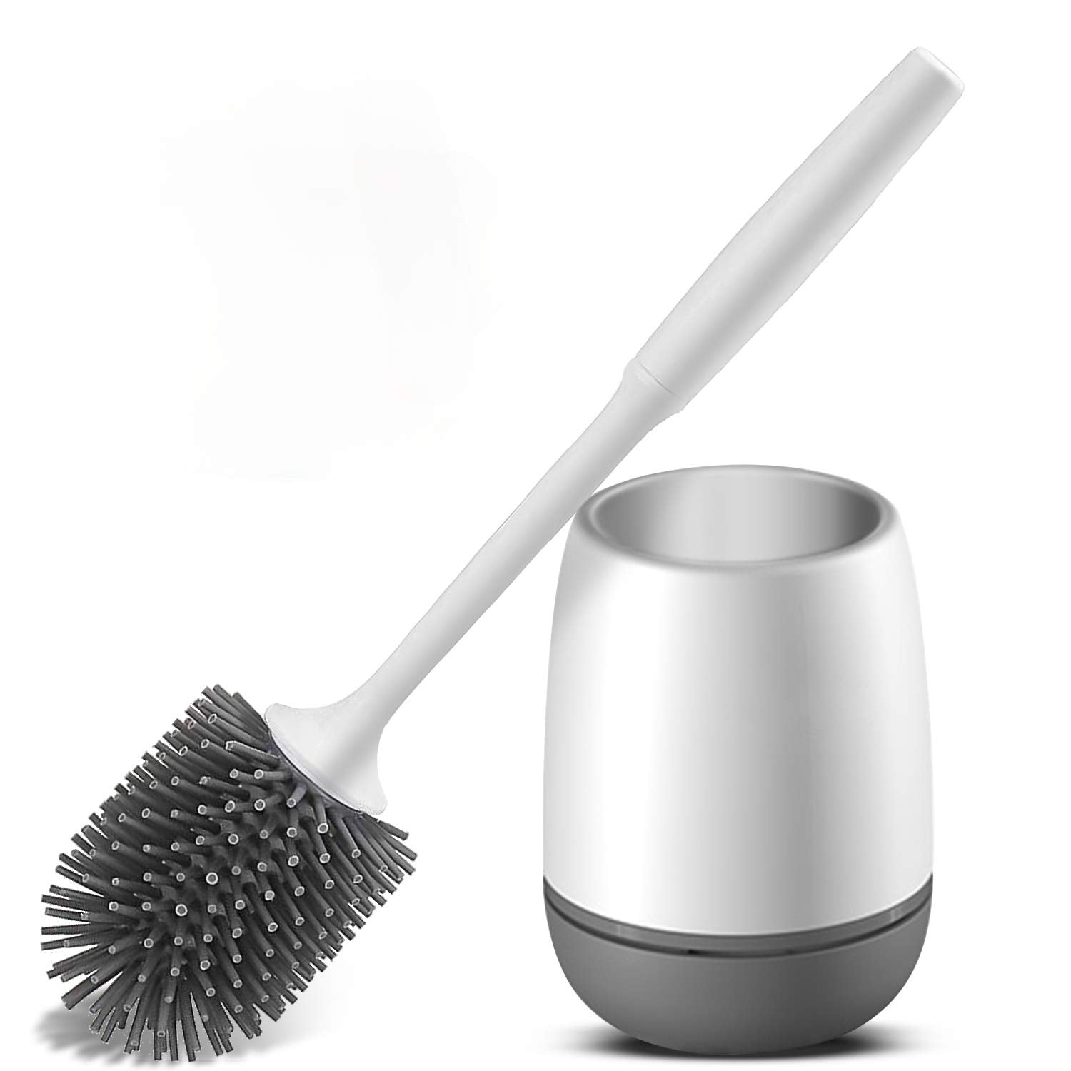 Jolof Store Silicone Toilet Brush and Holder – Antibacterial Wall Mount