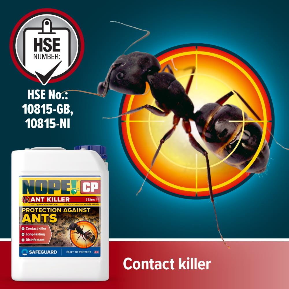 NOPE! CP Ant Killer Spray - 5L Cypermethrin Insecticide with Sprayer