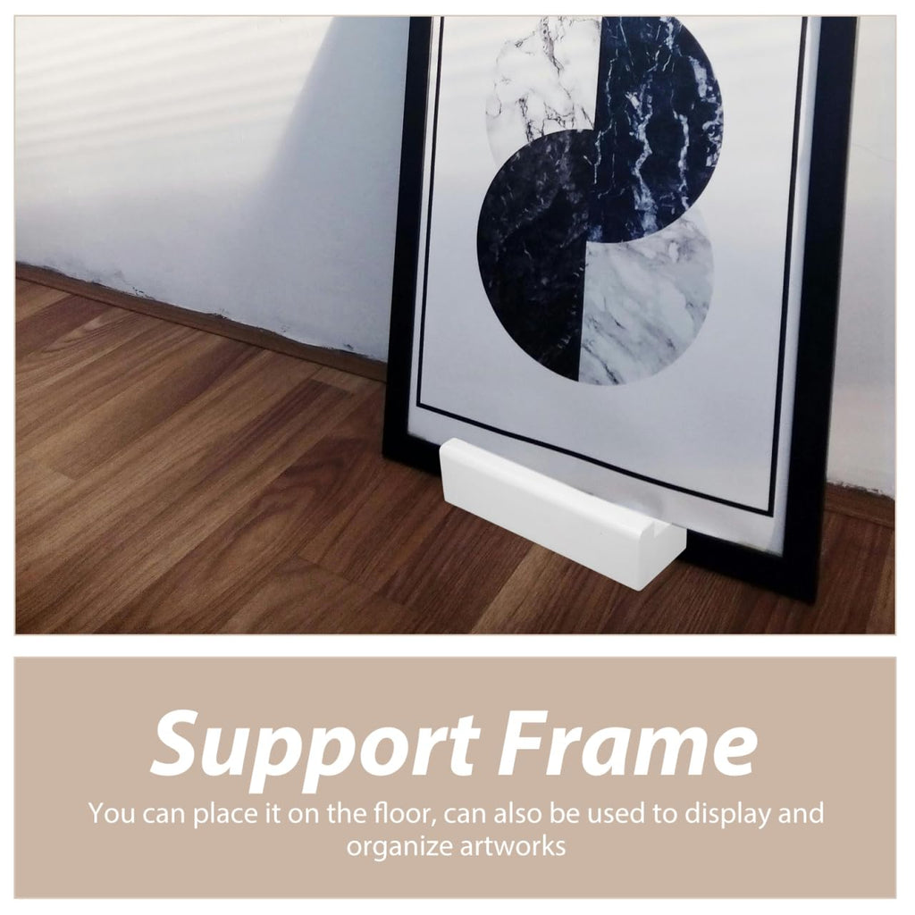 MAGICLULU Floor Mirror Stand Base Wooden Mirror Holder Stand with Non-Slip Support Full length Support for Dressing Room Artwork Frame and Panel - image 5