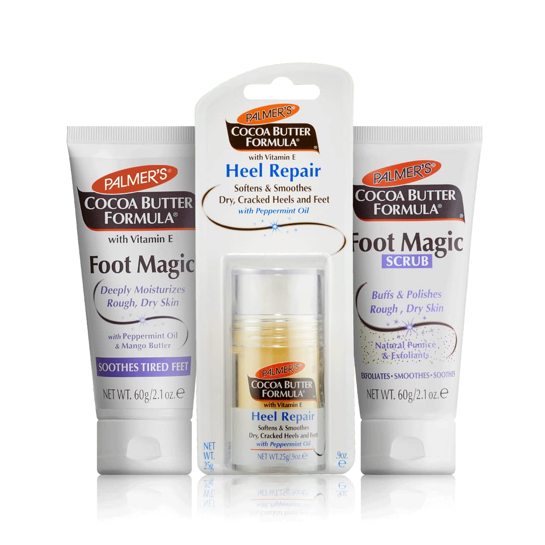 Palmer's Cocoa Butter Foot Care Set - Exfoliating Scrub & Heel Repair