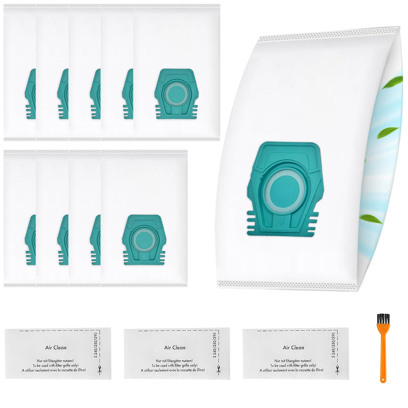 10 Pack Vacuum Bags for Miele Pure TU Guard S1 L1