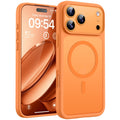 TOCOL iPhone 17 Pro Magnetic Case | MagSafe Shockproof Matte Cover – Orange