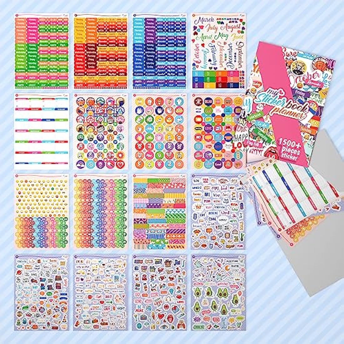 Planner Sticker Set - 2500+ Pcs Journaling & Calendar Sheets
