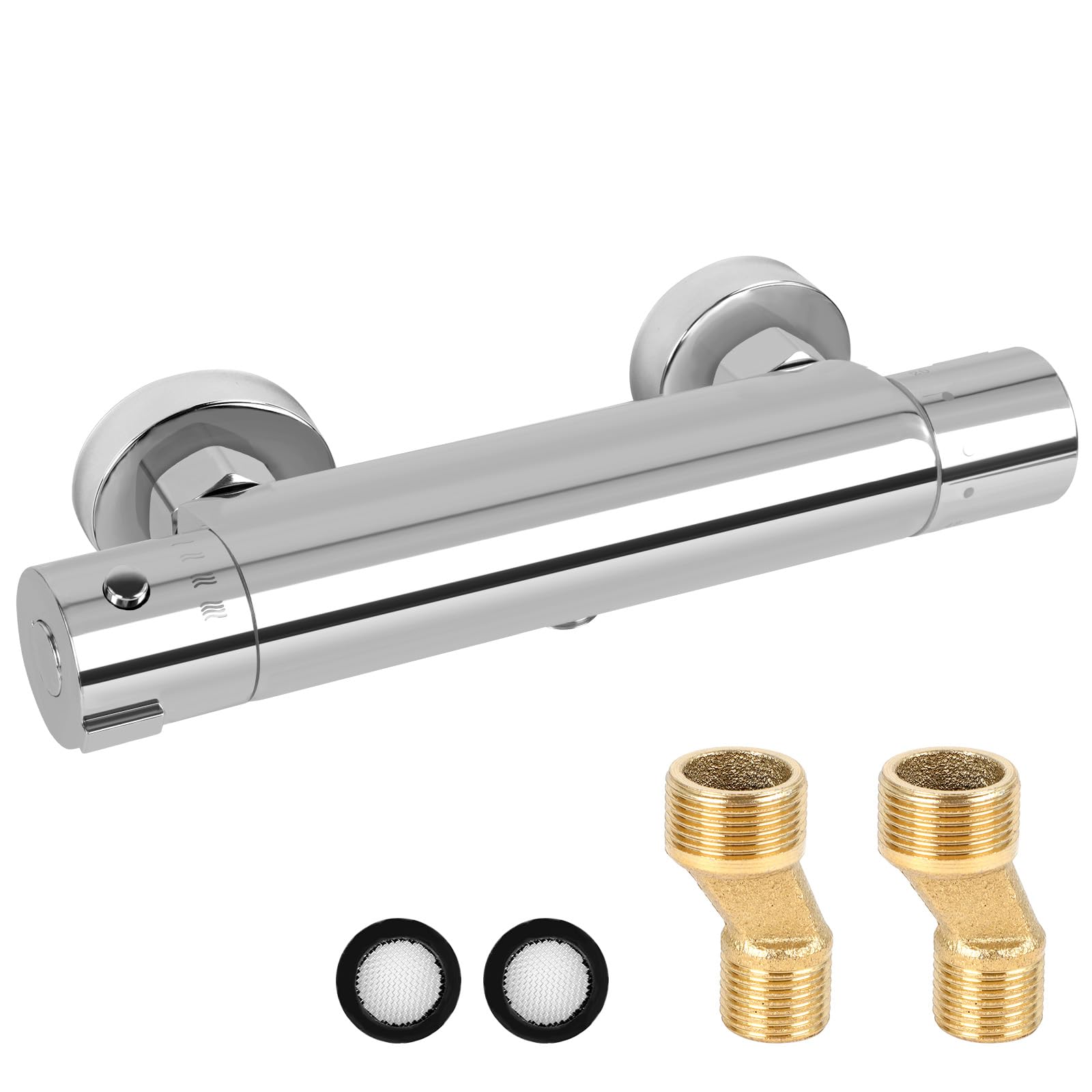 Jolof Store Thermostatic Shower Mixer Bar | Wall Mounted G1/2 Valve