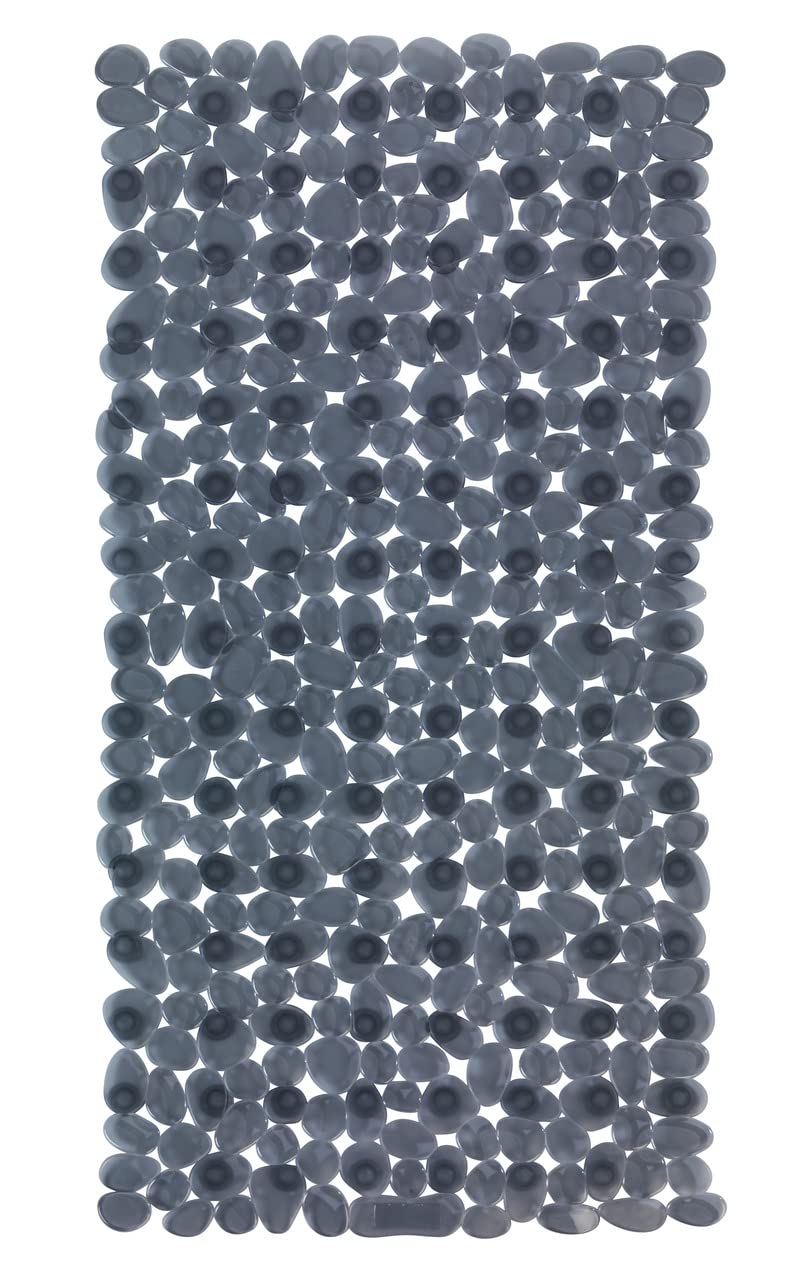 WENKO Paradise Non-Slip Bath Mat – Anthracite Suction Bathtub Mat