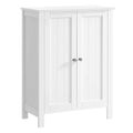 VASAGLE Bathroom Floor Storage Cabinet | White Freestanding Cupboard
