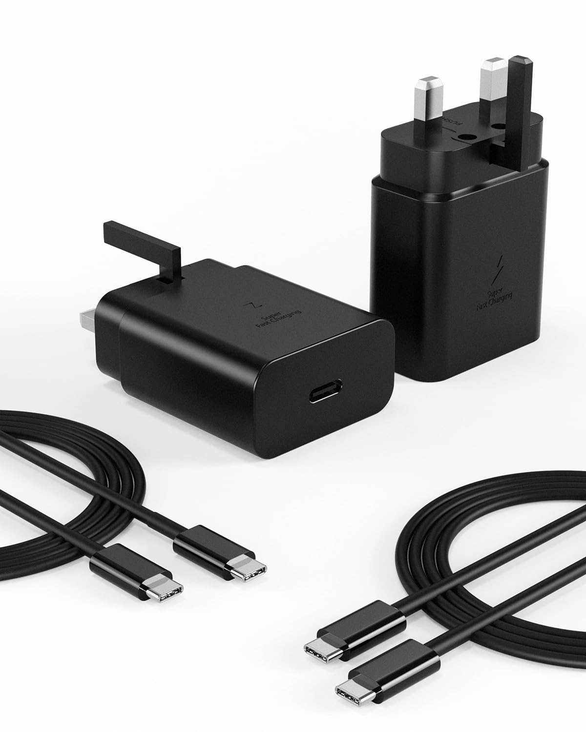 Jeestam 45W USB C Super Fast Charger for Samsung Galaxy S25/S24 - 2 Pack
