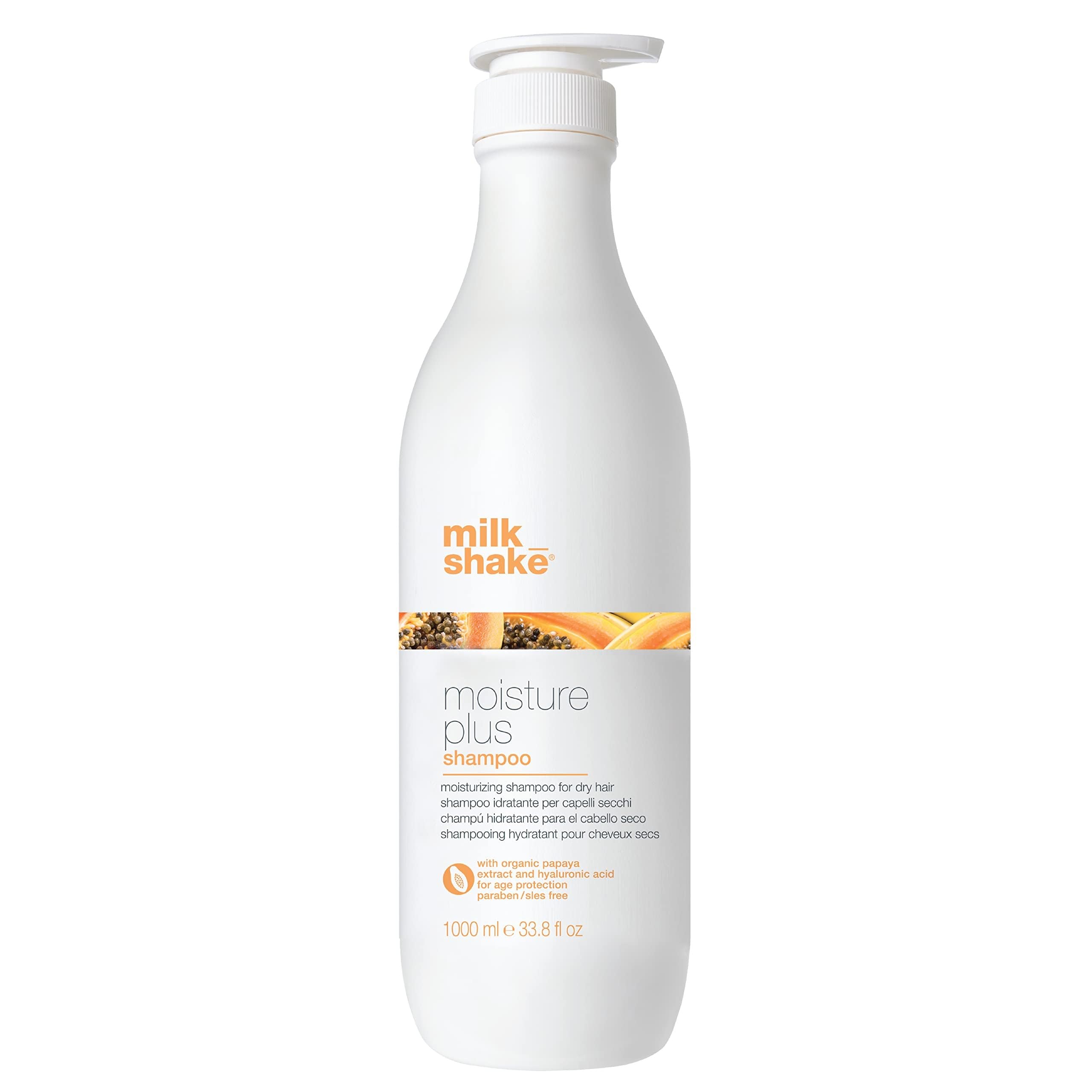 Milk Shake Moisture Plus Shampoo | Hydrating Papaya & Hyaluronic Acid 1000ml
