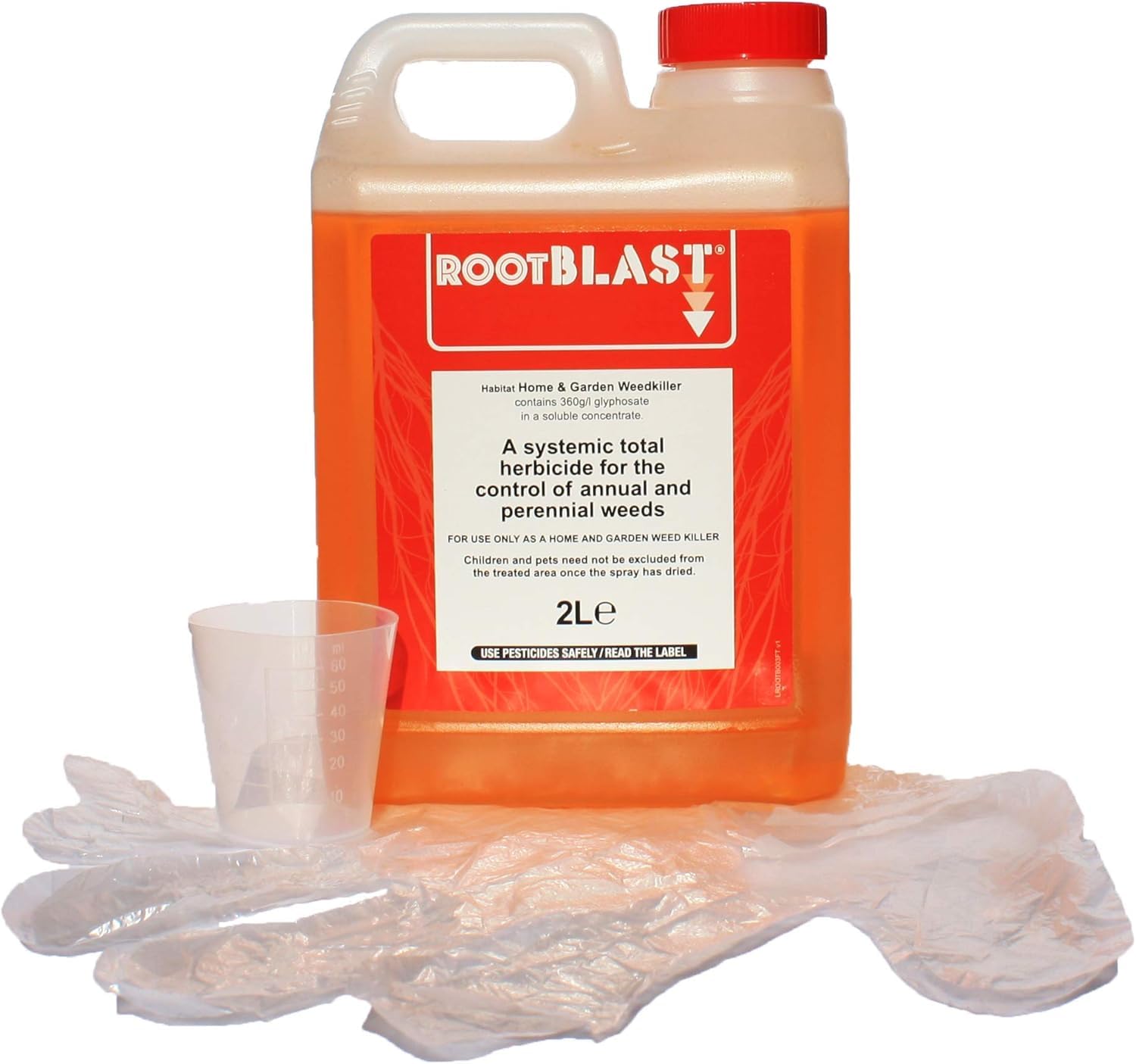 Rootblast Super Strength Glyphosate Weed Killer - 2 x 1L Concentrate