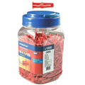 Rawlplug Uno Red 6mm Universal Wall Plugs – Jar of 1000 Masonry Anchors