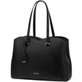 LOVEVOOK Laptop Tote Bag | Large 15.6 Inch PU Leather Work Handbag