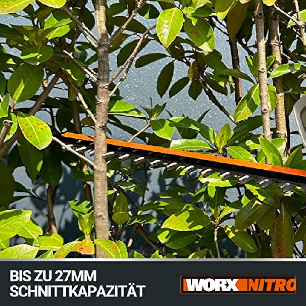 Worx Nitro 20V Brushless Cordless Hedge Trimmer – 54cm (Tool Only)
