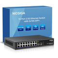 NICGIGA 18 Port 2.5G Network Switch | 2 Port 10G SFP+ Unmanaged Rackmount