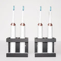 Wall Mounted Stainless Steel Electric Toothbrush Holder - 2 Pack