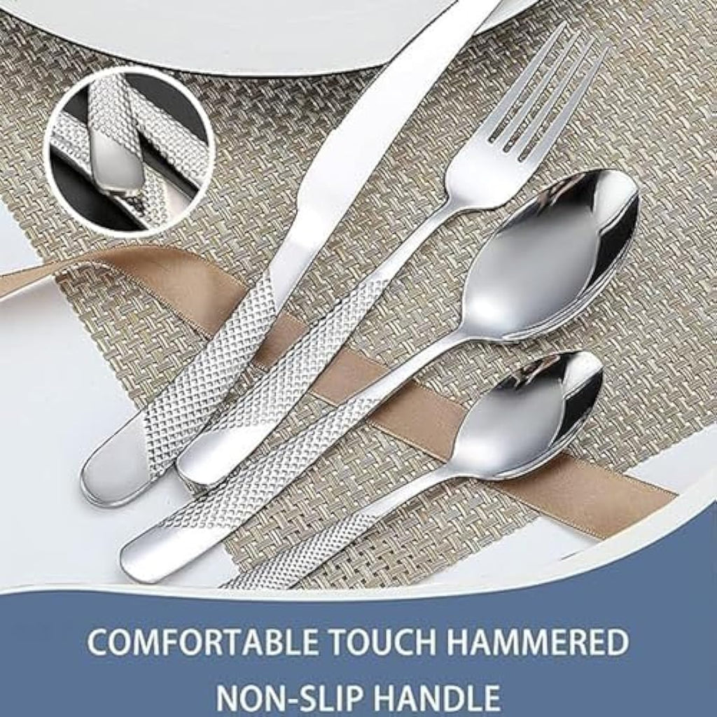 24-Piece Stainless Steel Cutlery Set with Holder | Service for 6
