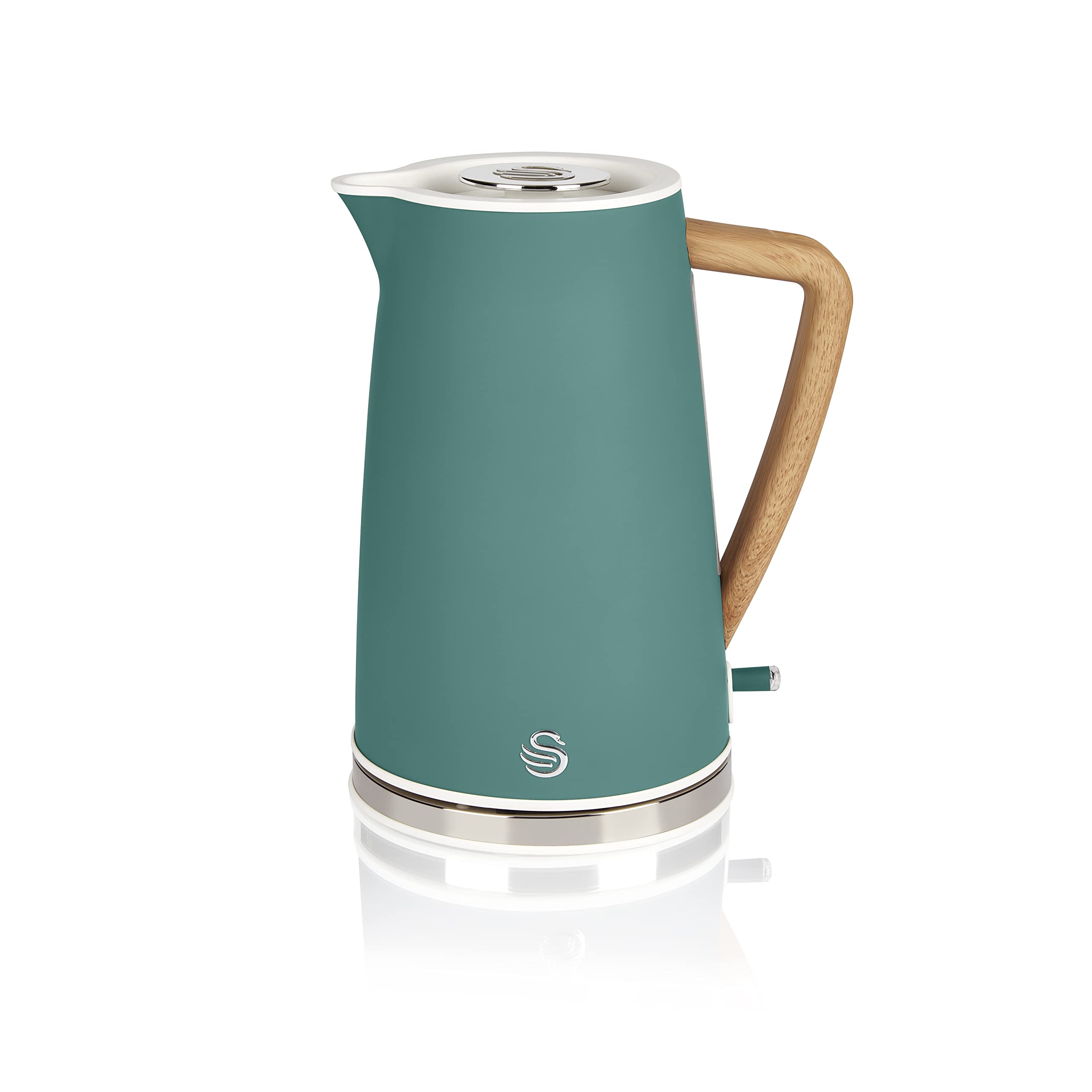 Swan Nordic Jug Kettle – 1.7L Fast Boil Electric Kettle, Matte Pine Green