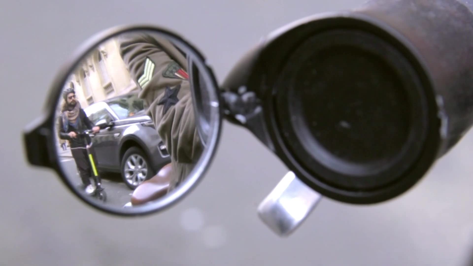 The Beam Corky Urban Bike Mirror – Folding Handlebar Rear-View Mirror
