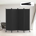 Kokorona 4 Panel Room Divider | 6FT Rolling Privacy Screen with Wheels