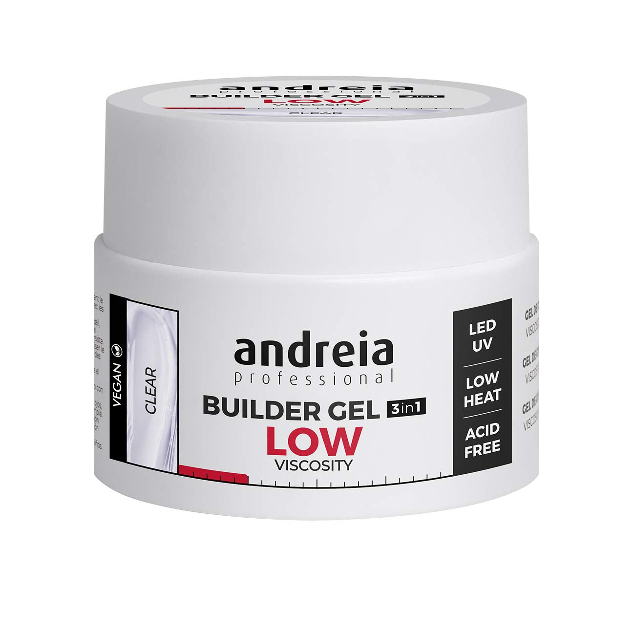 Andreia Professional Gel Builder - Low Viscosity 3-in-1 Clear 44g