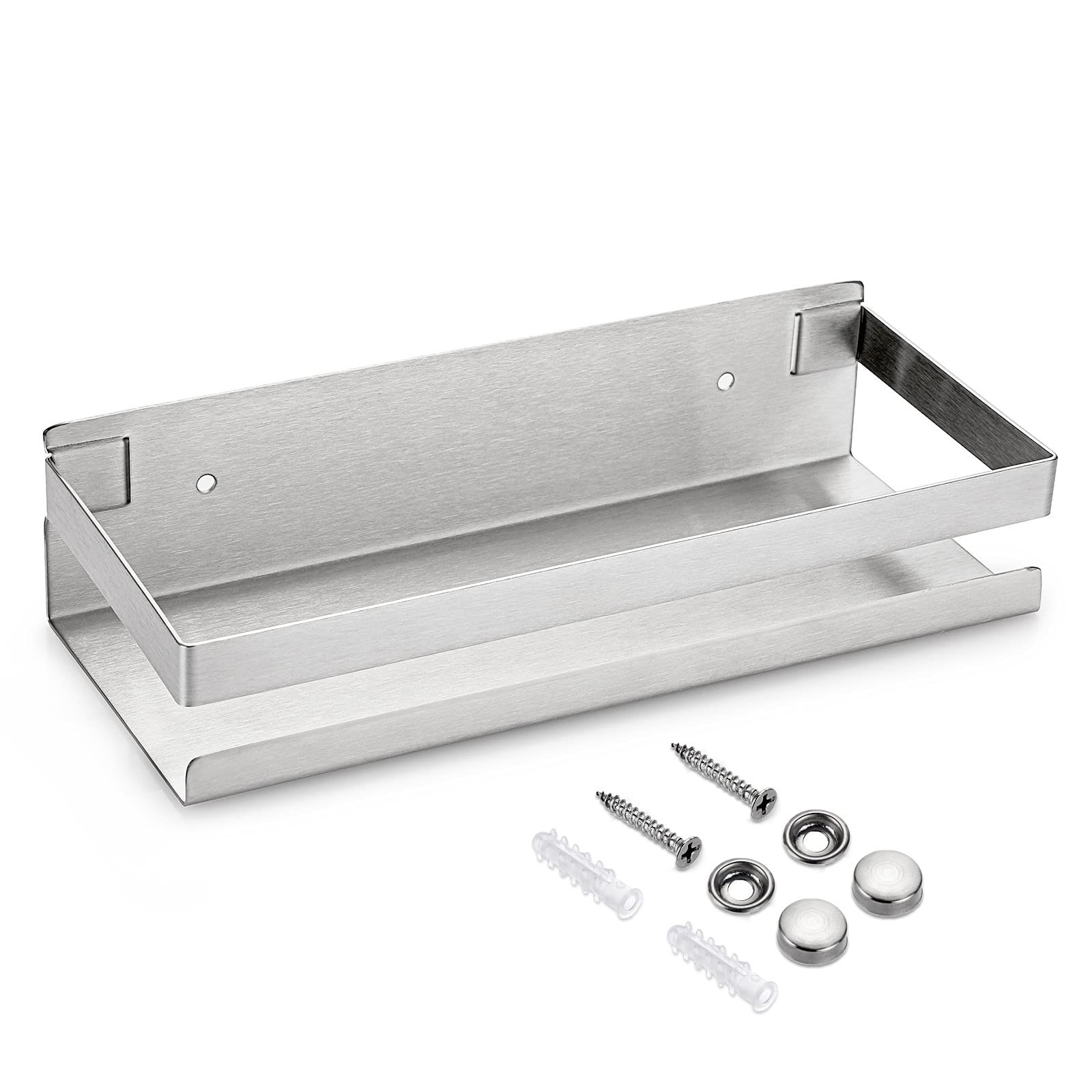 IGNPION Stainless Steel Bathroom Corner Shelf – Wall Mounted Shower Caddy