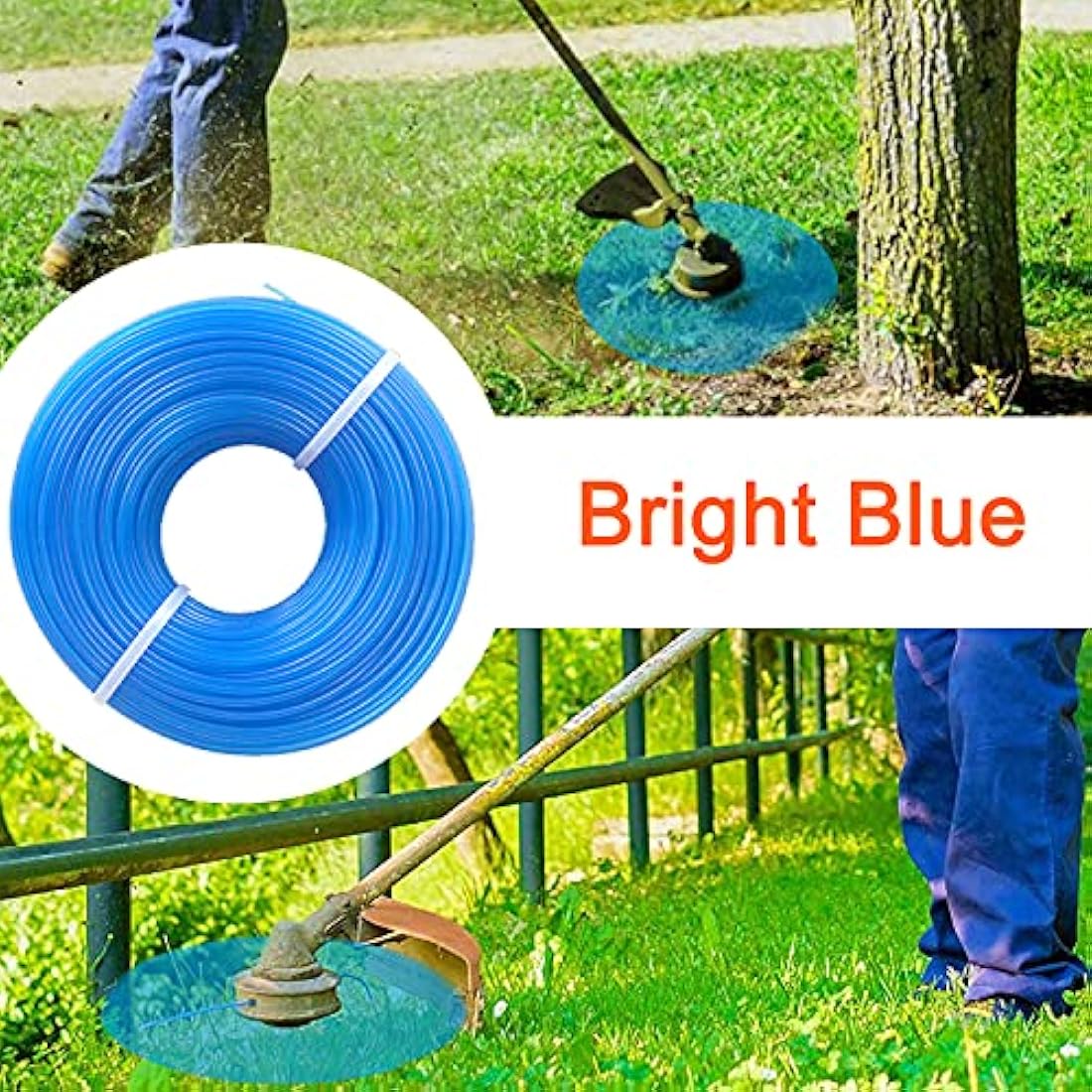 Grass Strimmer Line – 1.6mm x 100m Blue Nylon Trimmer String
