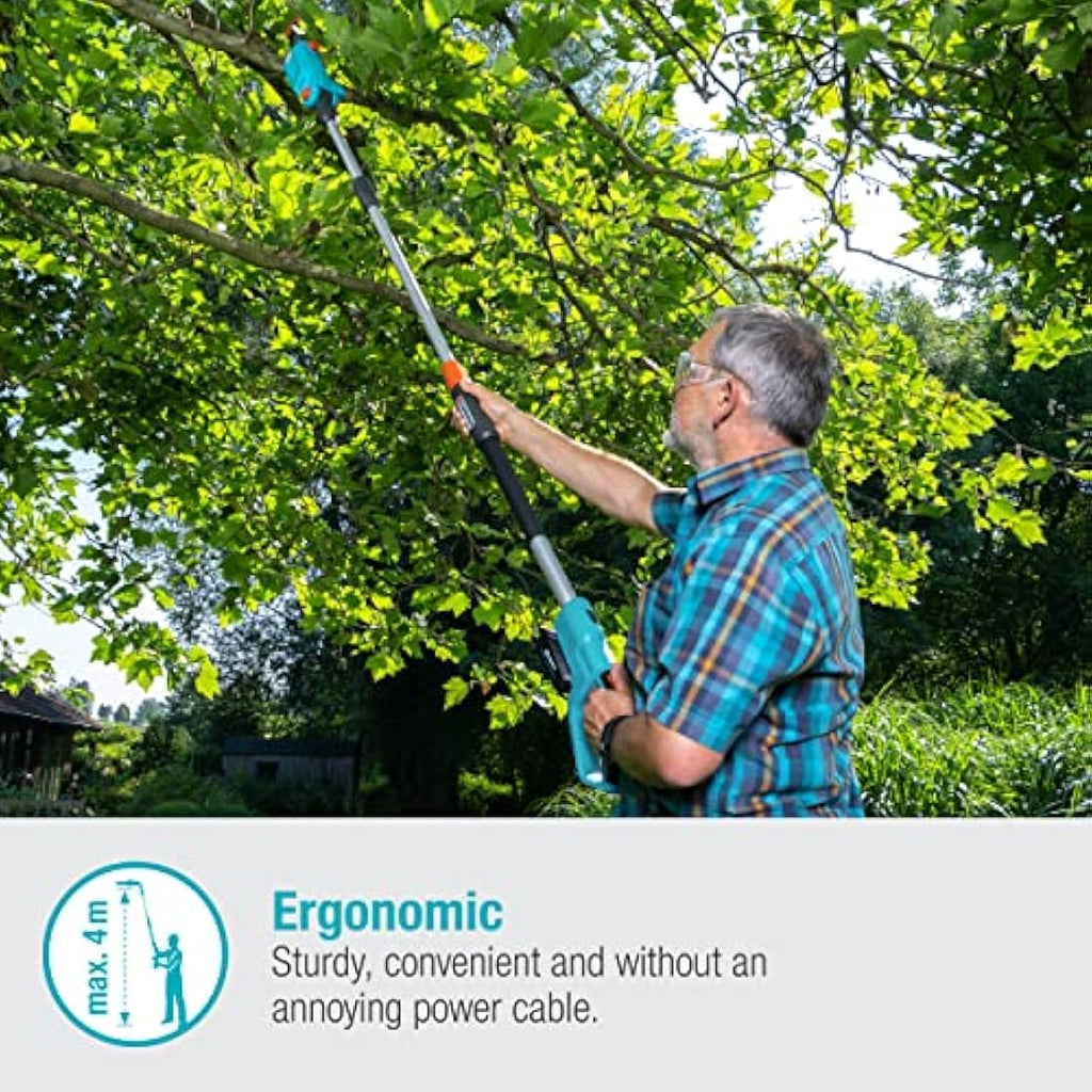 Gardena TCS 20/18V P4A Battery Telescopic Pruner – 4m Reach (Solo)