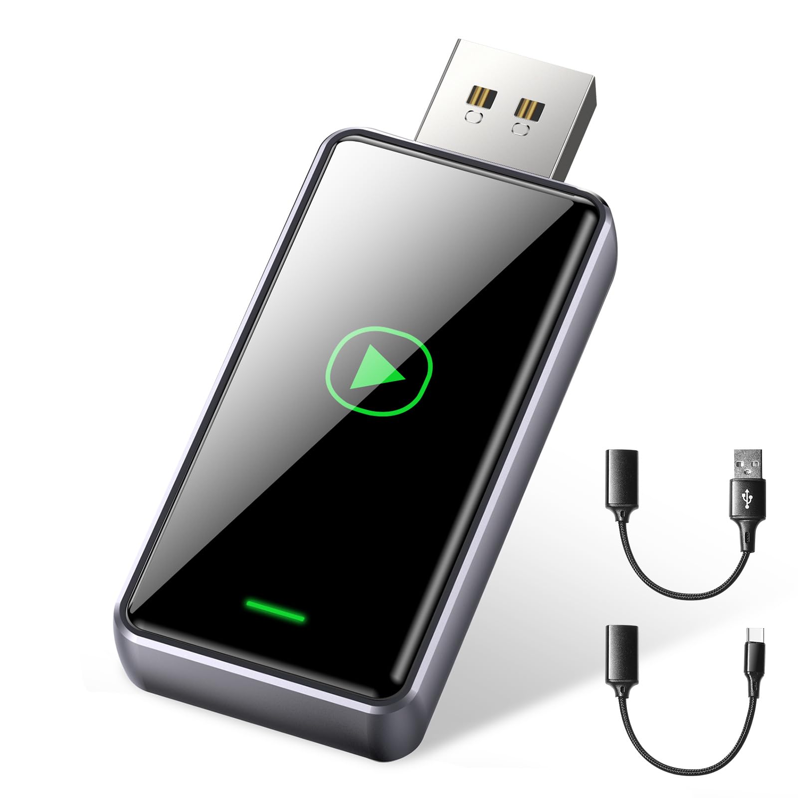 Alltotive S1 Wireless CarPlay Adapter for iPhone - USB & Type-C