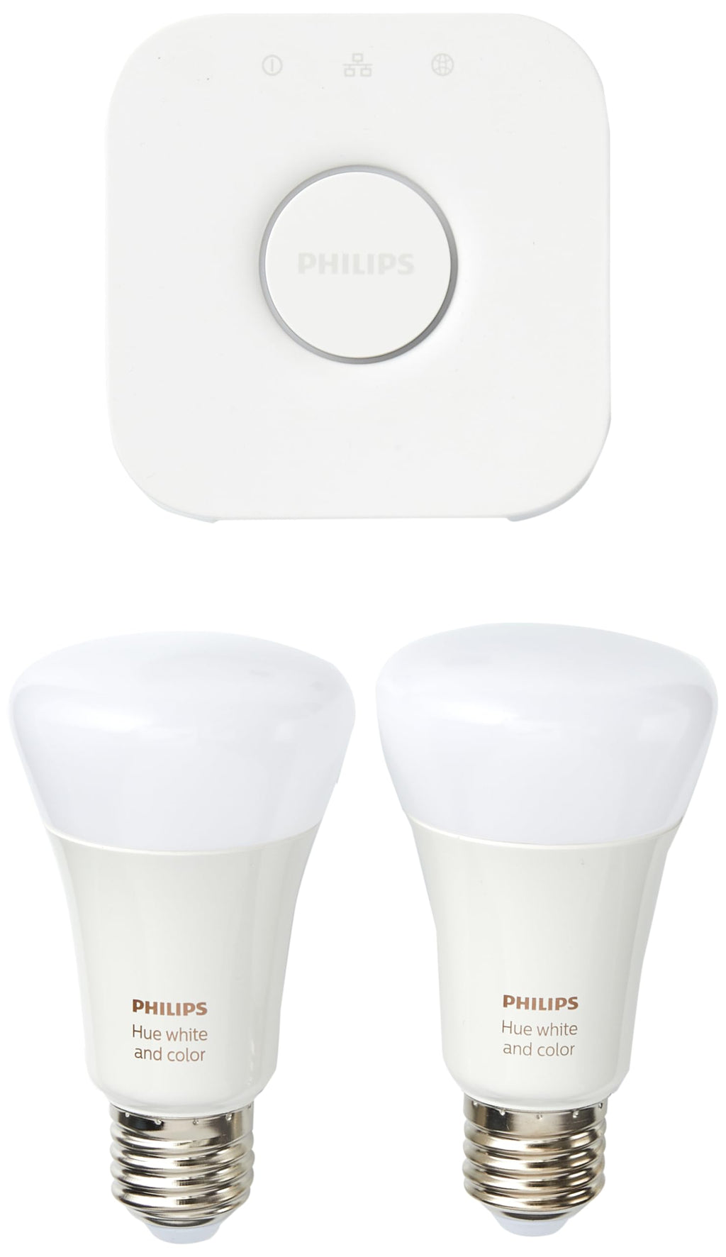 Philips Hue White & Color Ambiance E27 Smart LED Starter Kit - 2 Pack