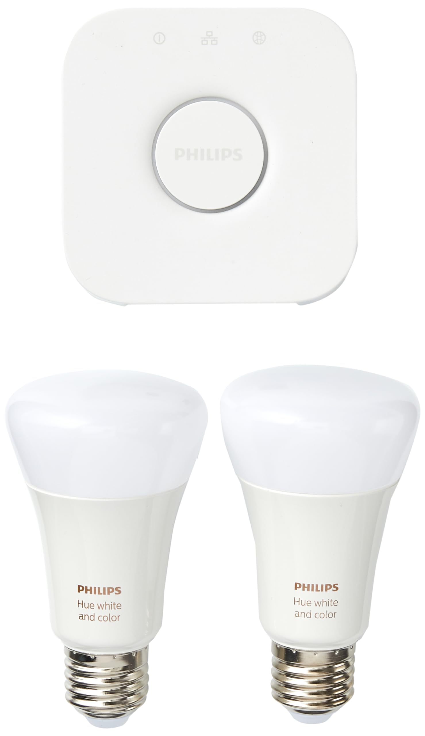Philips Hue White & Color Ambiance E27 Smart LED Starter Kit - 2 Pack